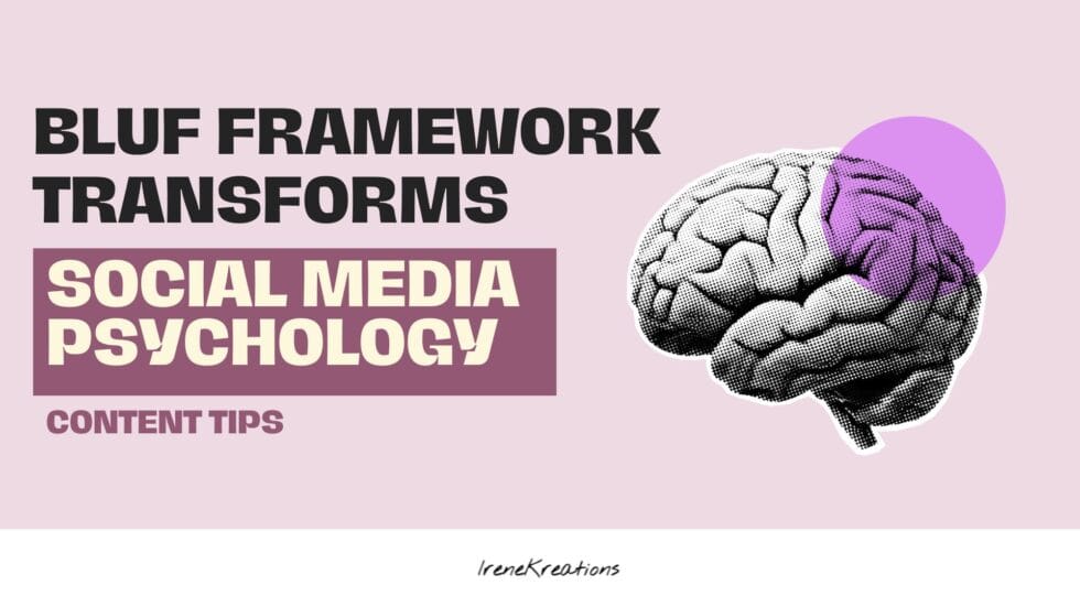 How the BLUF Framework Transforms Social Media Content (Psychology-Backed)